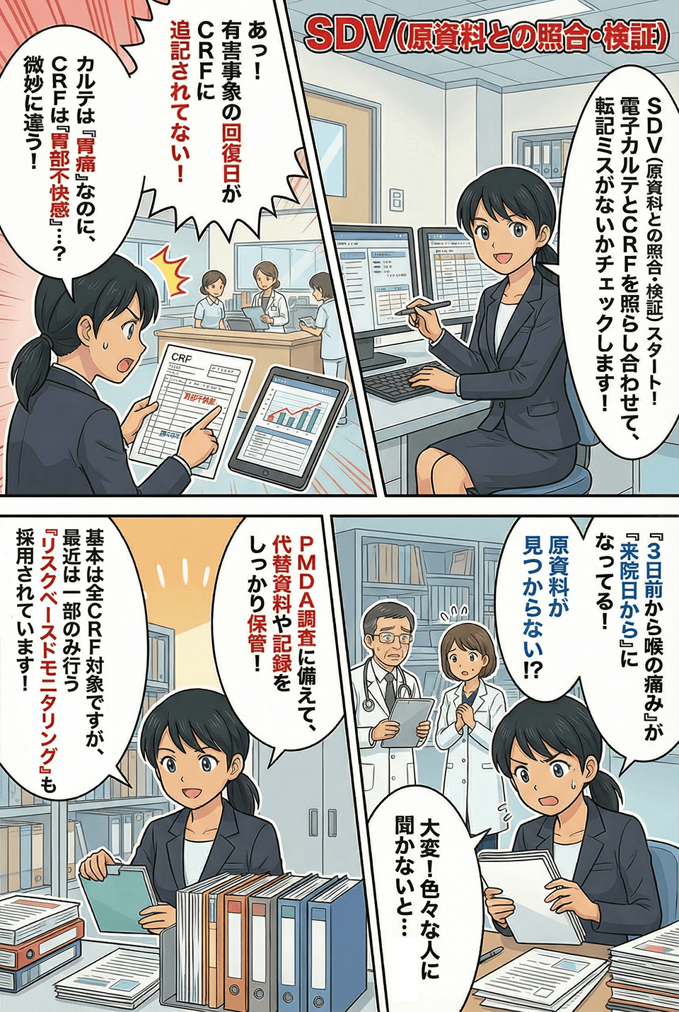 マンガでわかるSDV（原資料との照合・検証）