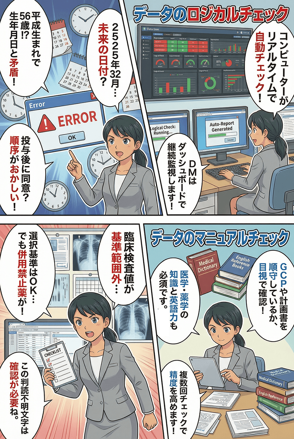 マンガでわかるデータのロジカルチェック・マニュアルチェック