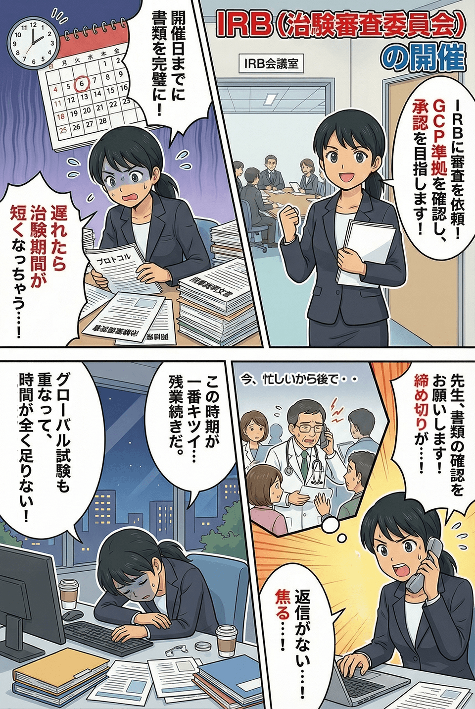 マンガでわかるIRB（治験審査委員会）の開催